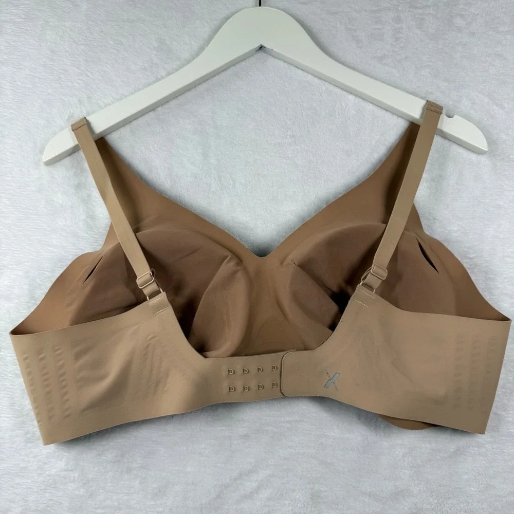 Knix WingWoman Contour Bra Beige Wireless Seamless Full Coverage XXXL‎